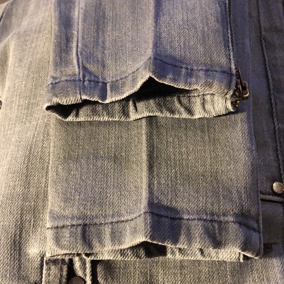 033 Stella McCartney Grey Wash Skinny Zip Jeans Size 28 TALL-MADE IN ITALY- NWT - Picture 8 of 12